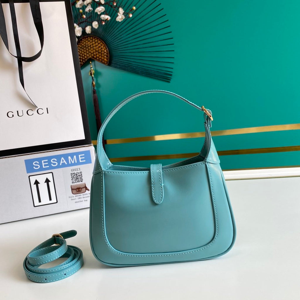 Light blue GJ 1961 mini shoulder bag