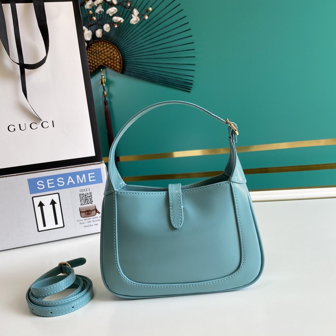 Light blue GJ 1961 mini shoulder bag