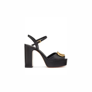 Black 115mm Platform Sandals