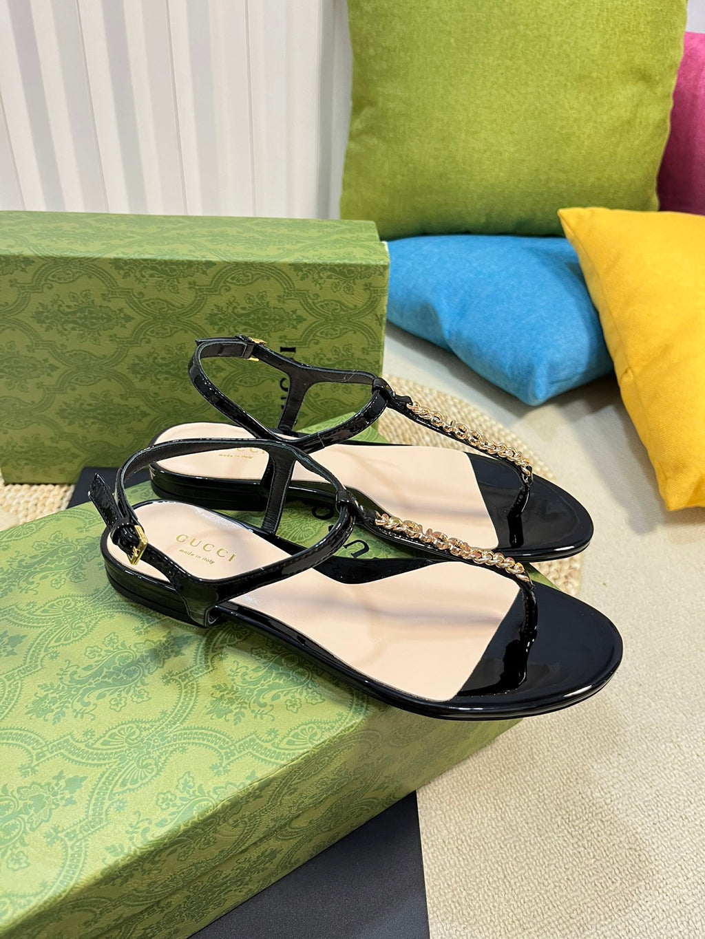 Black GS Thong Sandal