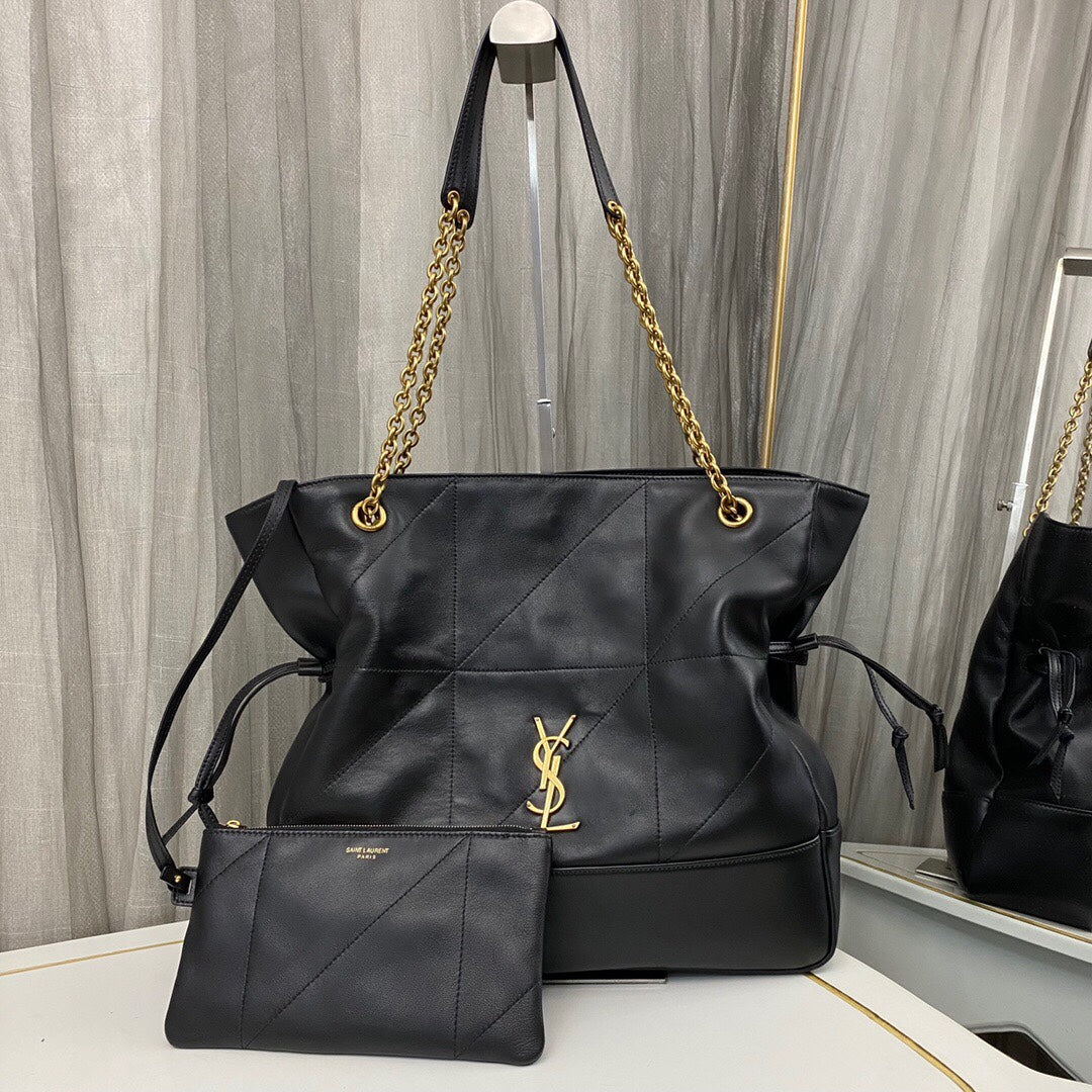 Black Jamie Medium Shopping Bag