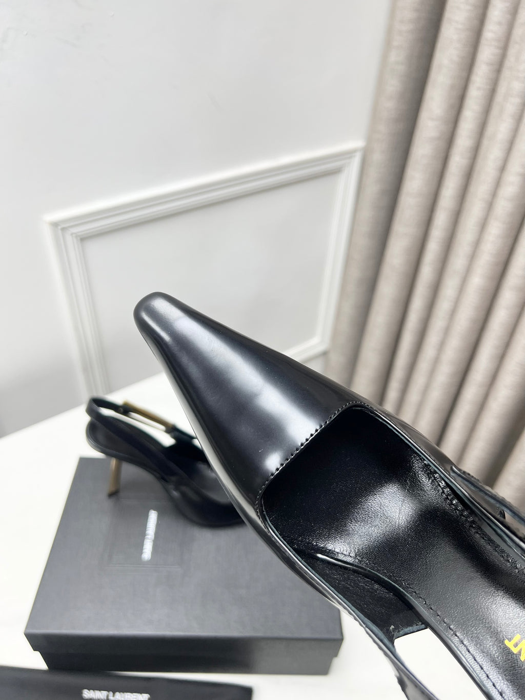 Black Lee Slingback Pumps