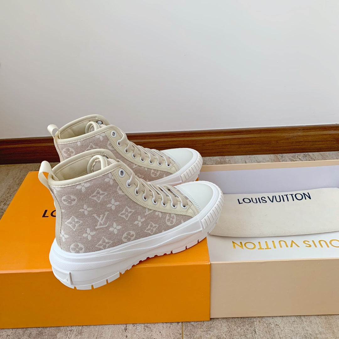 Beige LS High Top Sneaker