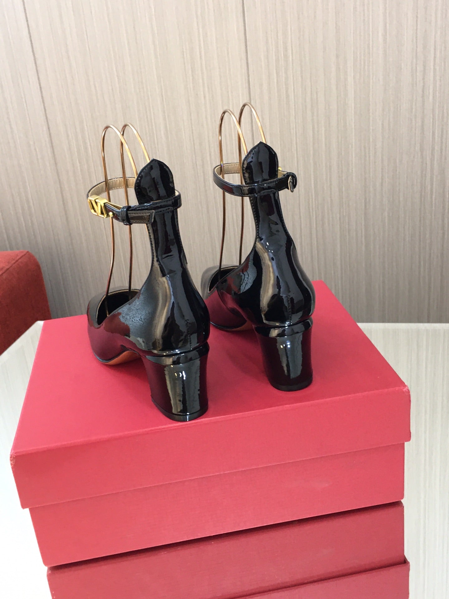 Black TG 60mm Patent-Leather Pumps