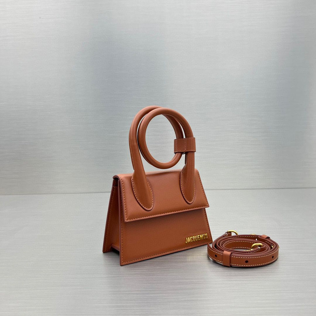 Light Brown LC Noeud Coiled Handbag