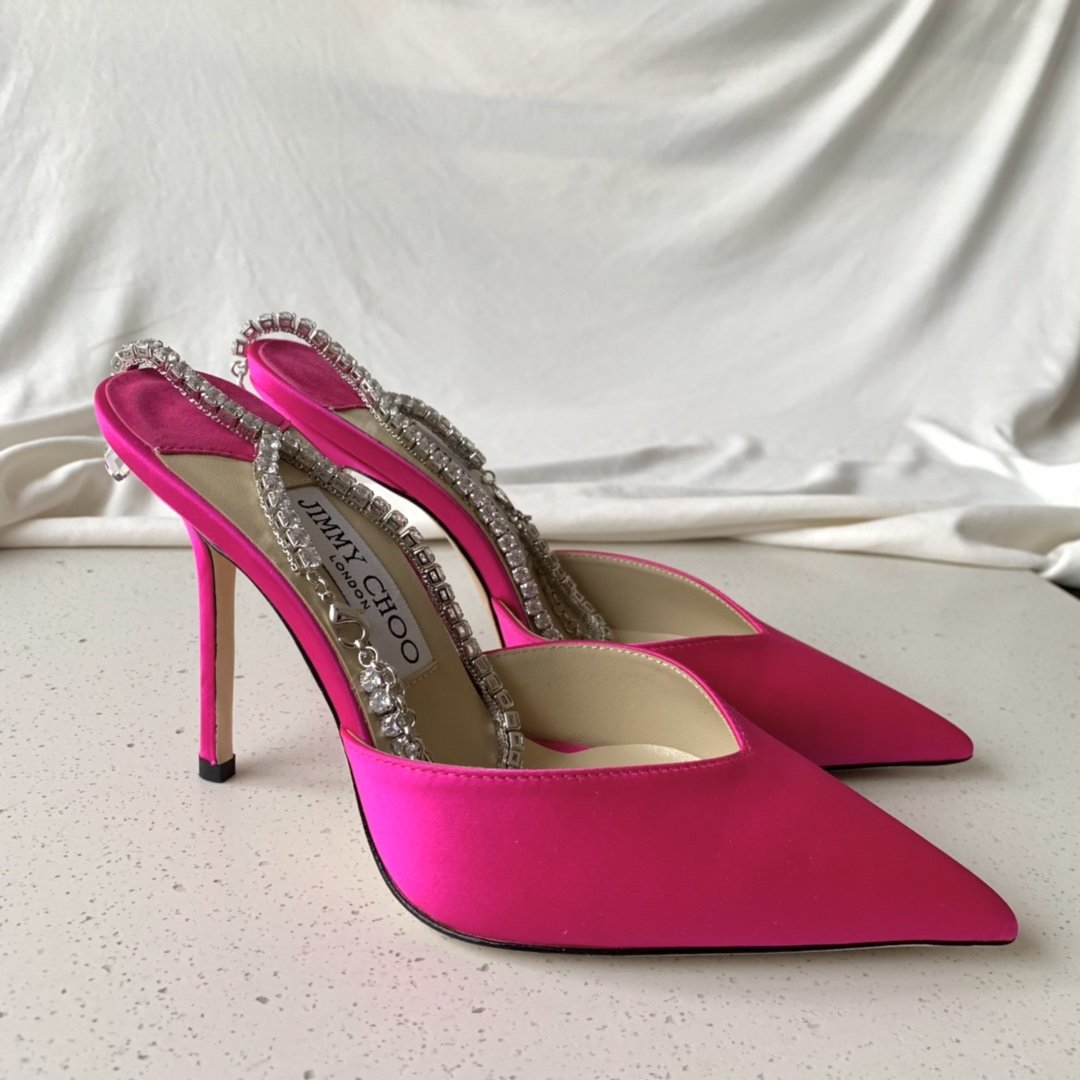 Fuchsia Satin JS Pumps