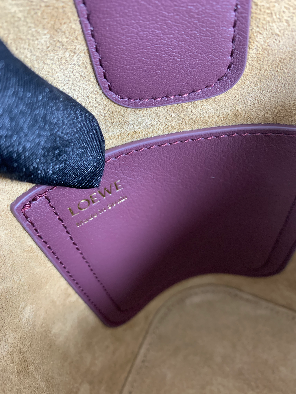 Dark Burgundy Mini Pebble Bucket