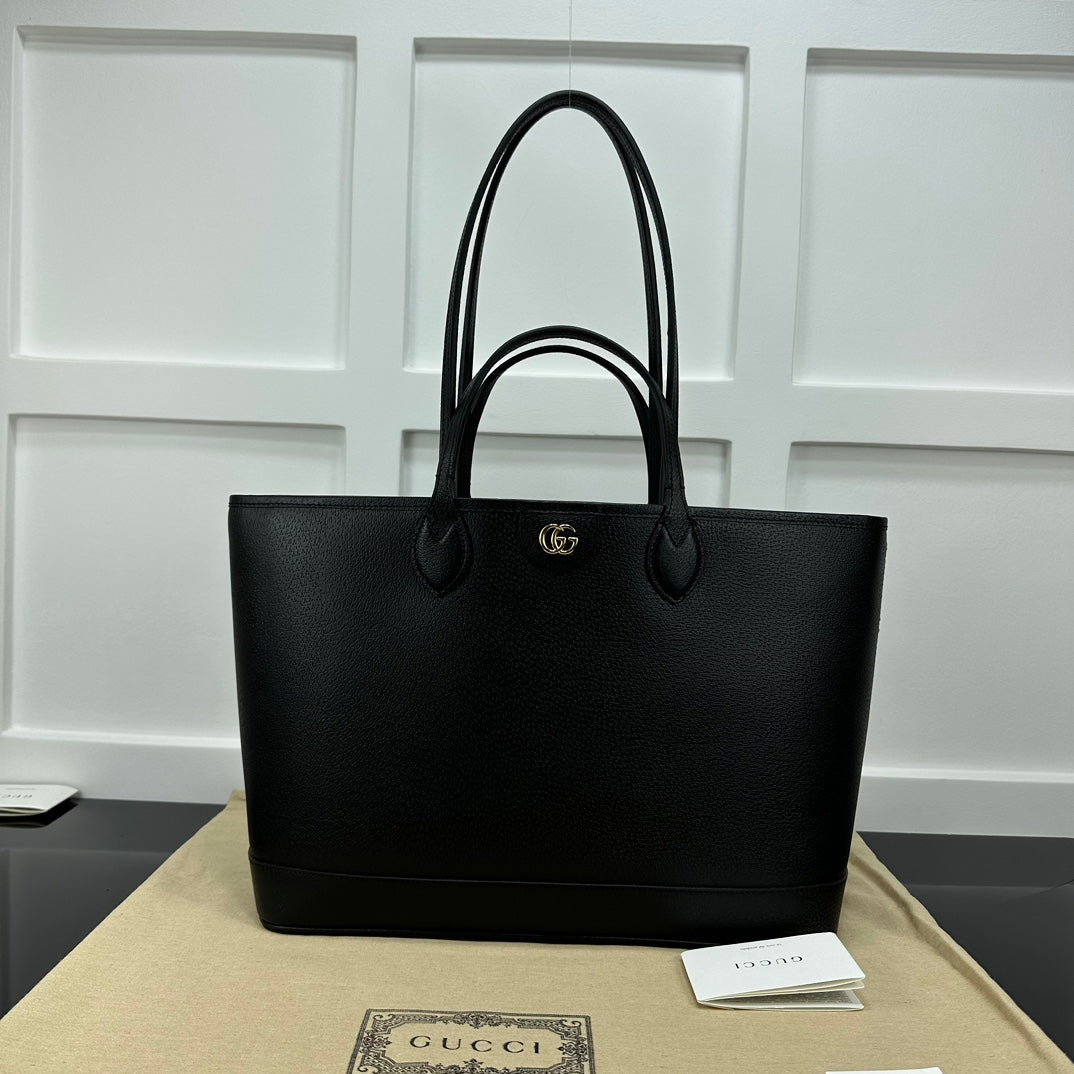 Black GO Medium Tote Bag