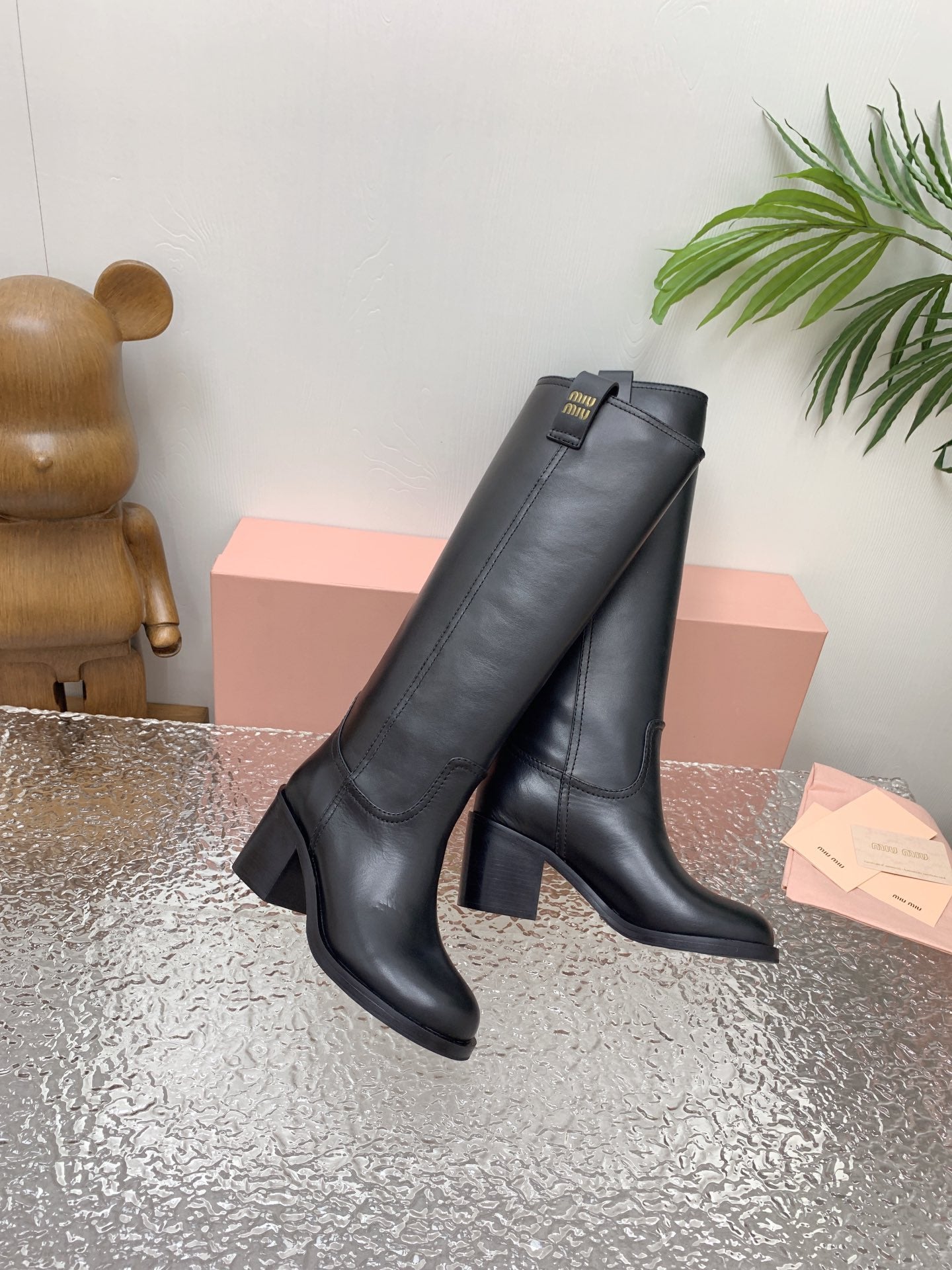 Black MM Leather Boots