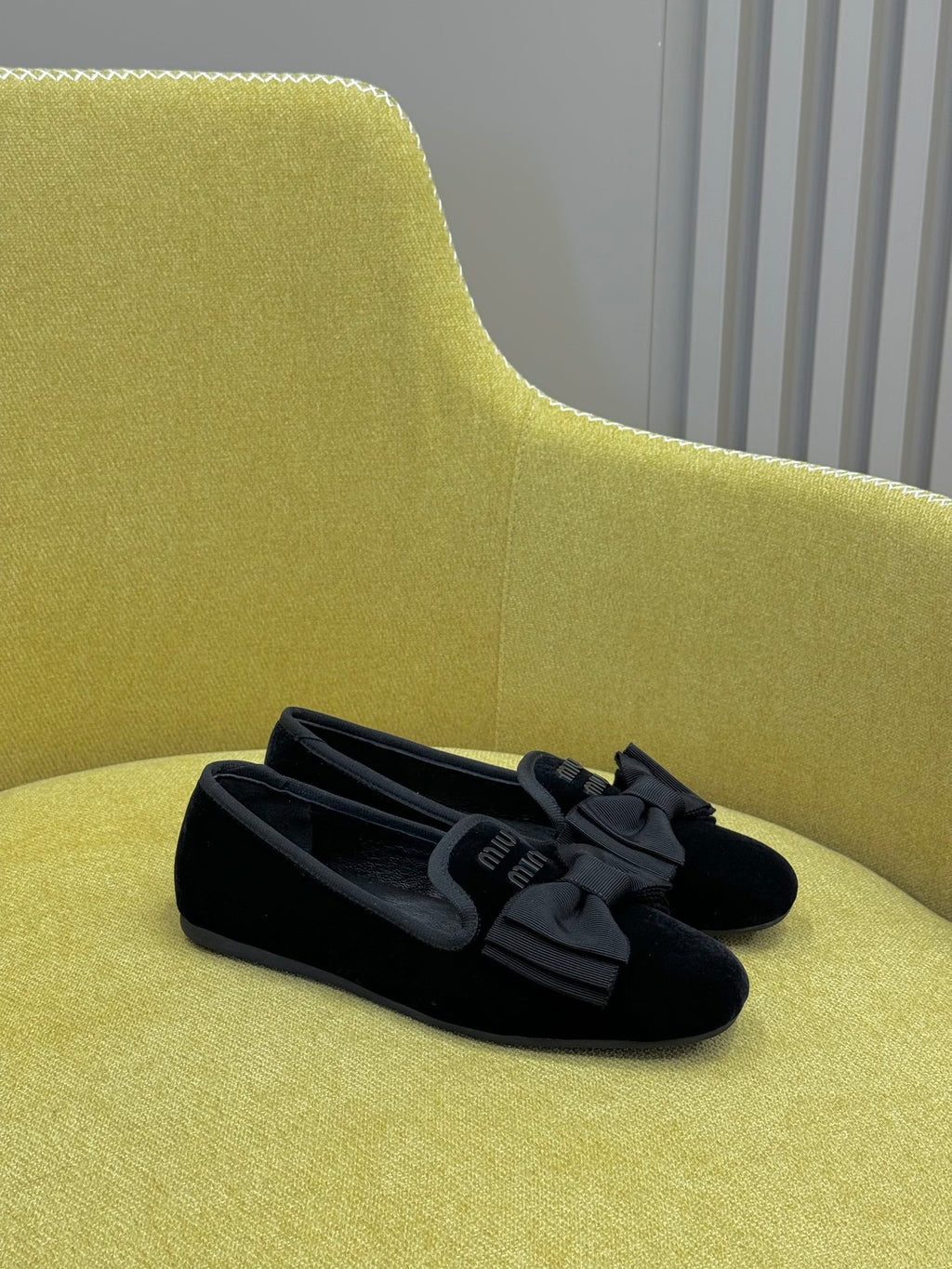 Black Velvet Slippers