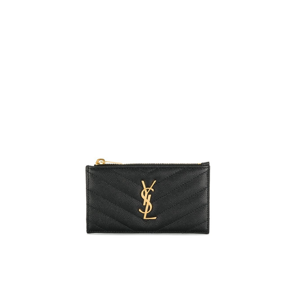 Black YS Zippered Card Case
