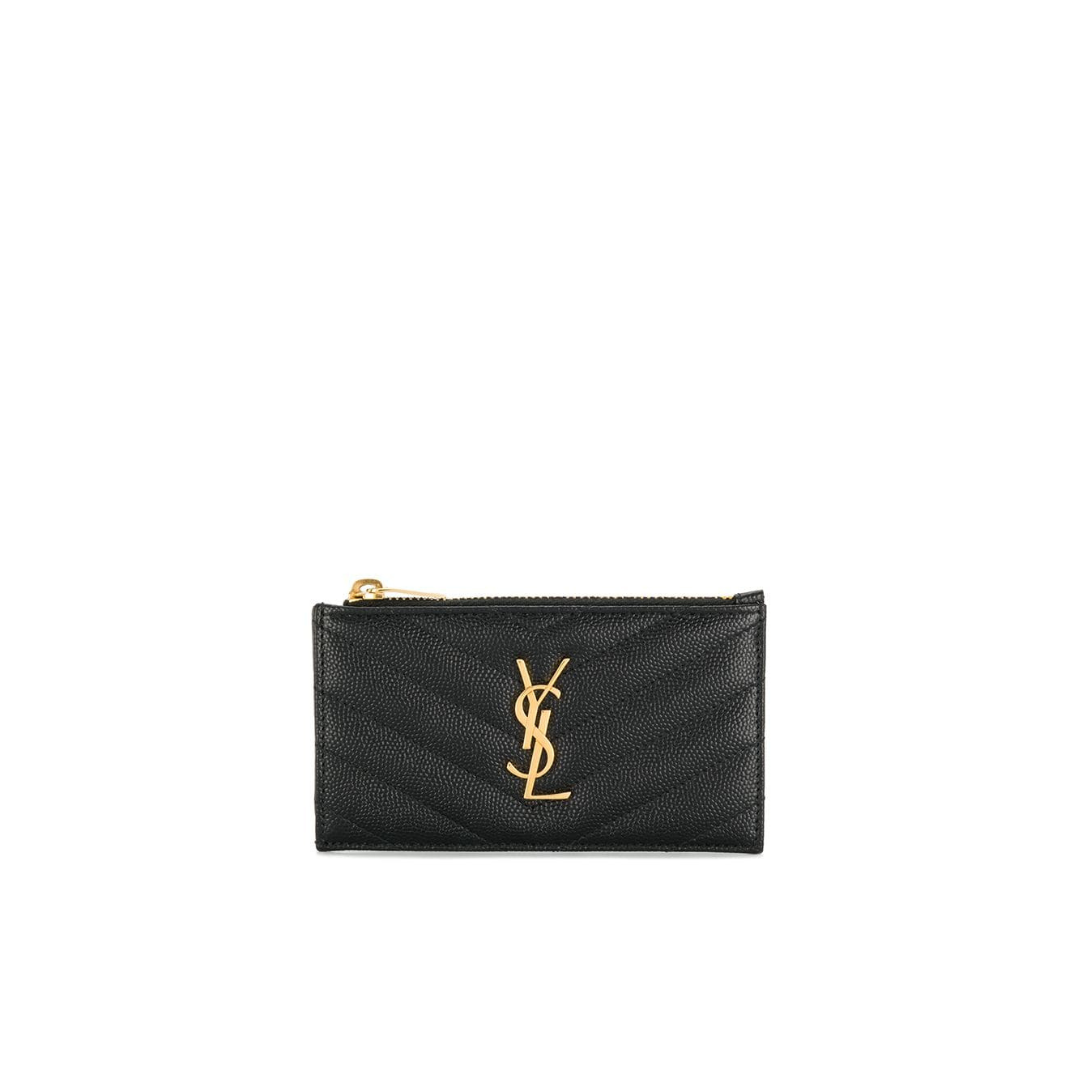 Black YS Zippered Card Case