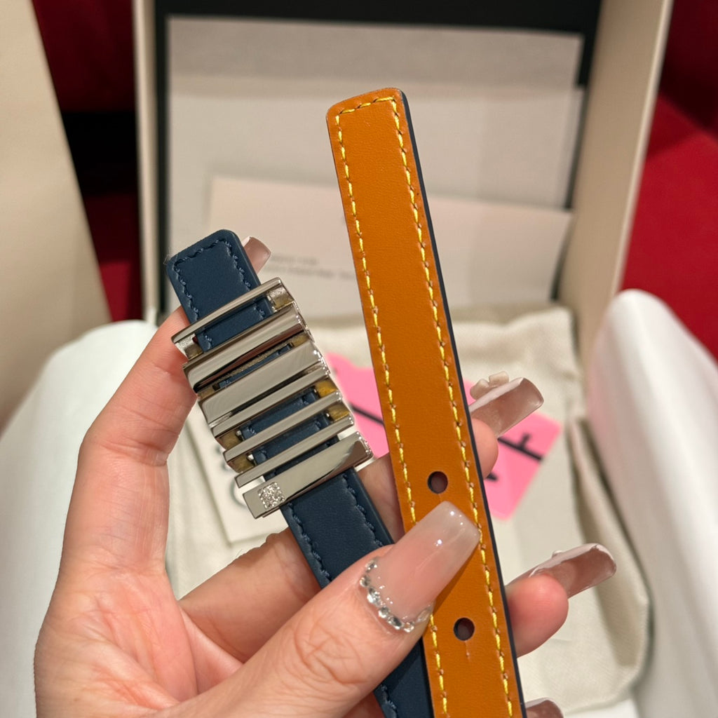 Abbys Blue/Palladio Graphic Belt