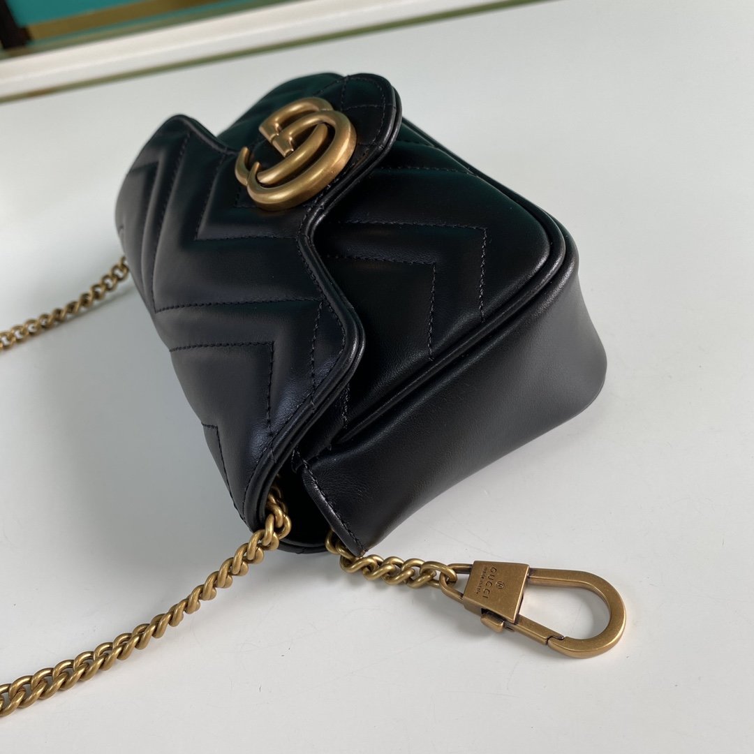 Black GM super mini shoulder bag