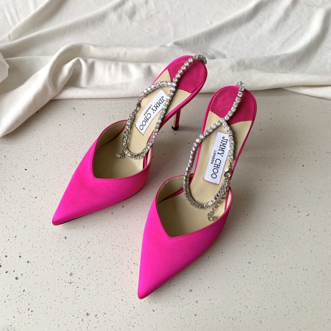 Fuchsia Satin JS Pumps