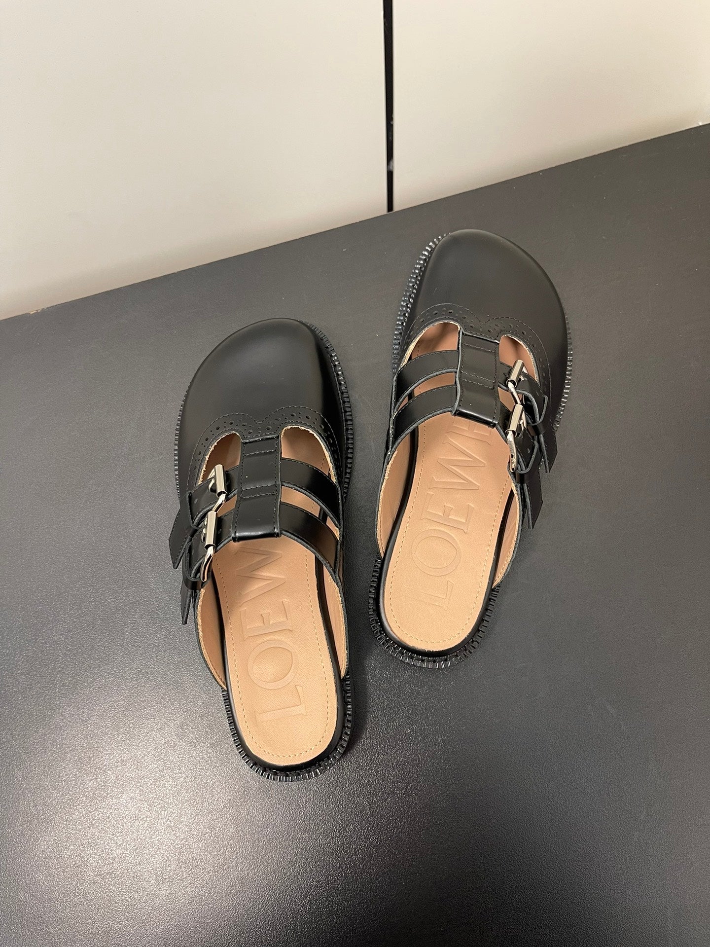 Black Campo Mary Jane Mule