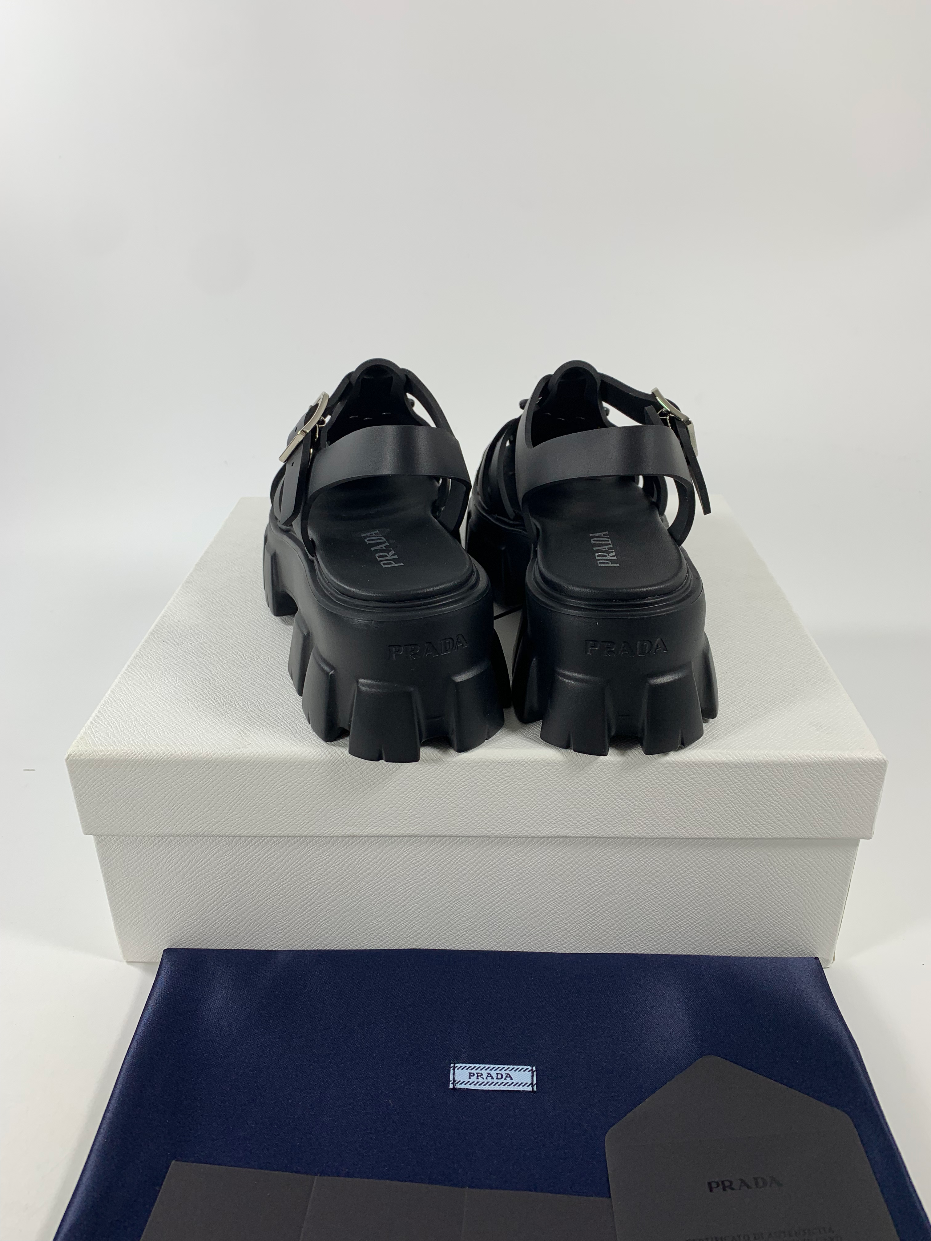 Black PF rubber sandals