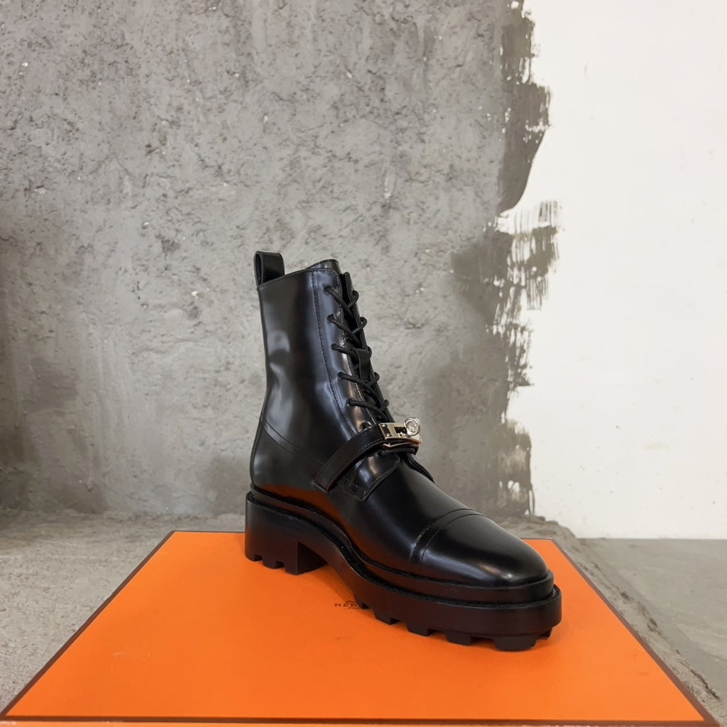 Black Funk Ankle Boot