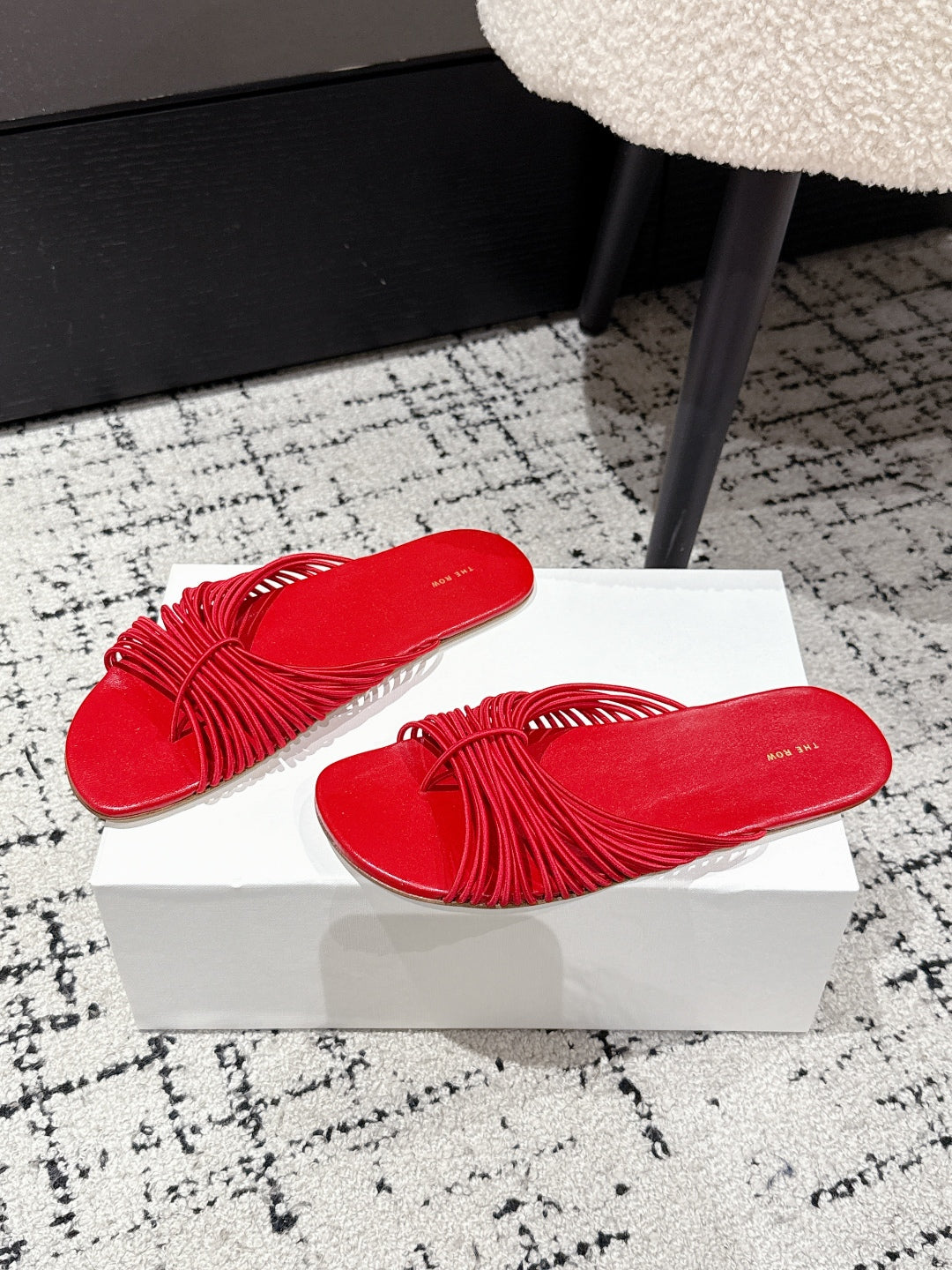 Red Sara Slide Sandal