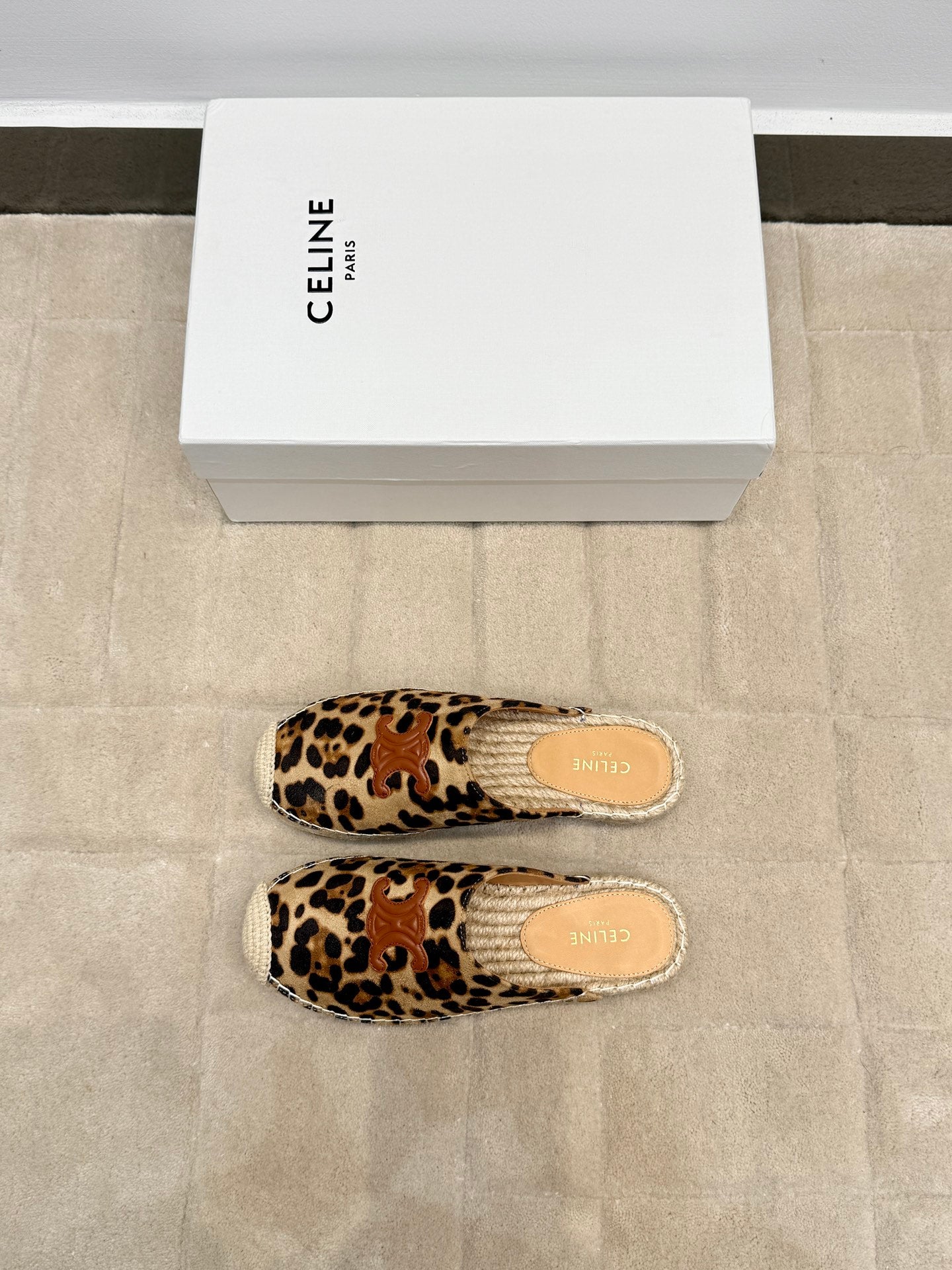 Brown/Beige Les Espadrilles Mule