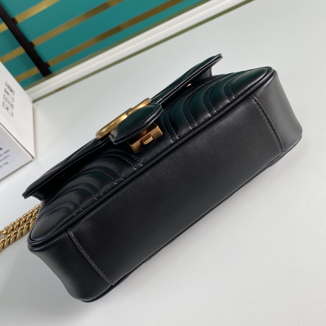 Black GM mini shoulder bag