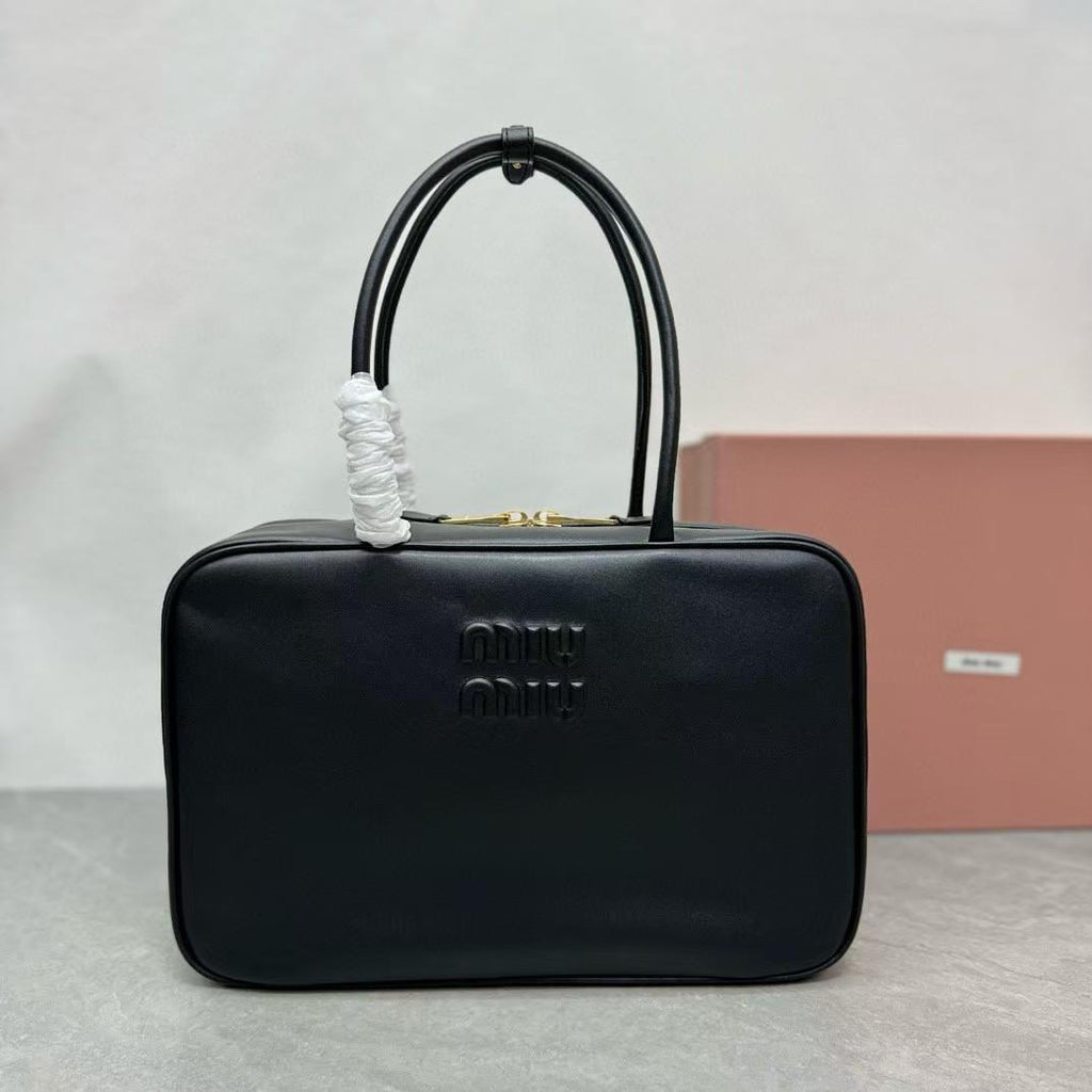 Black Leather Beau Bag