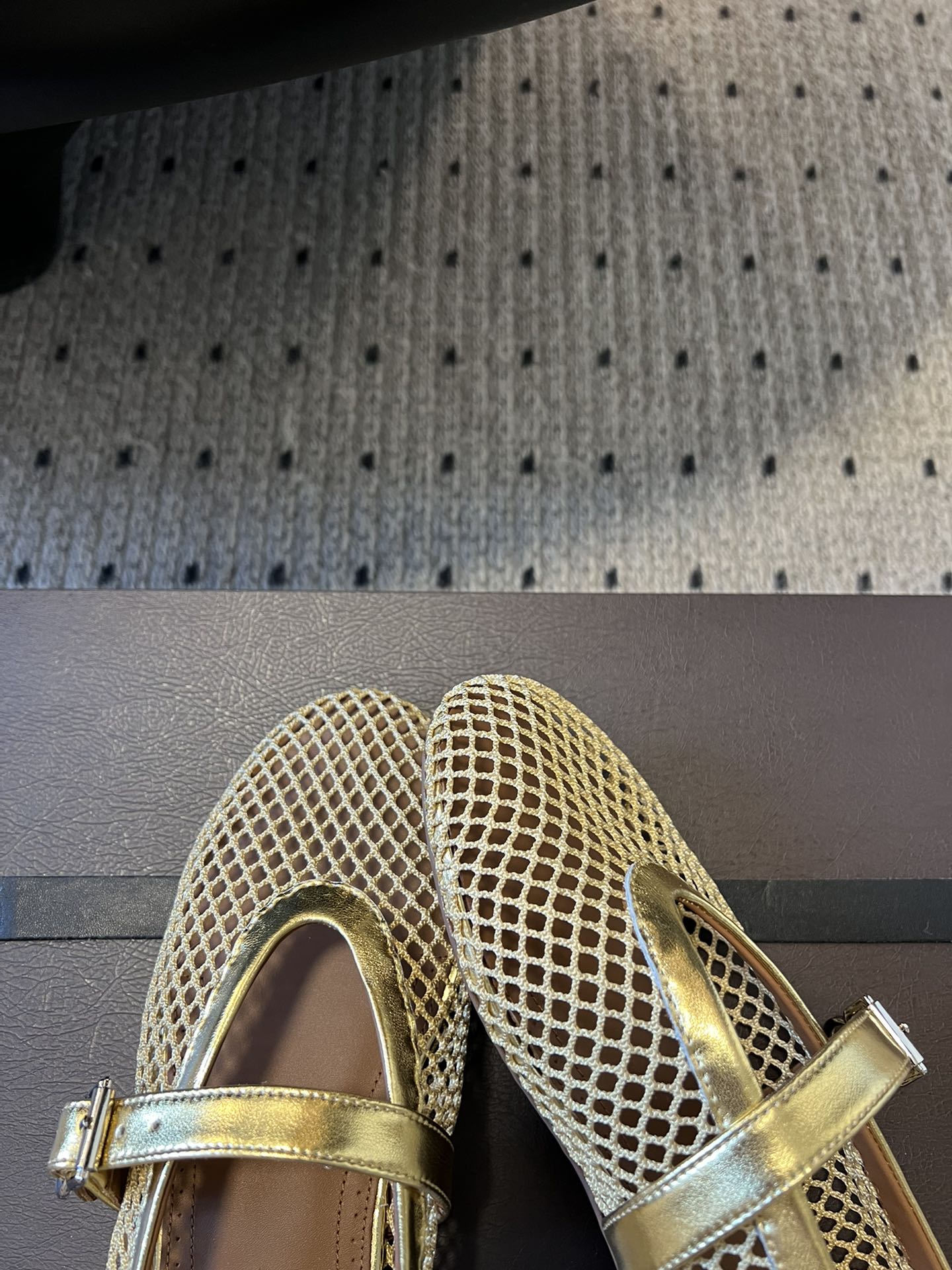 Gold AF Ballet Flats