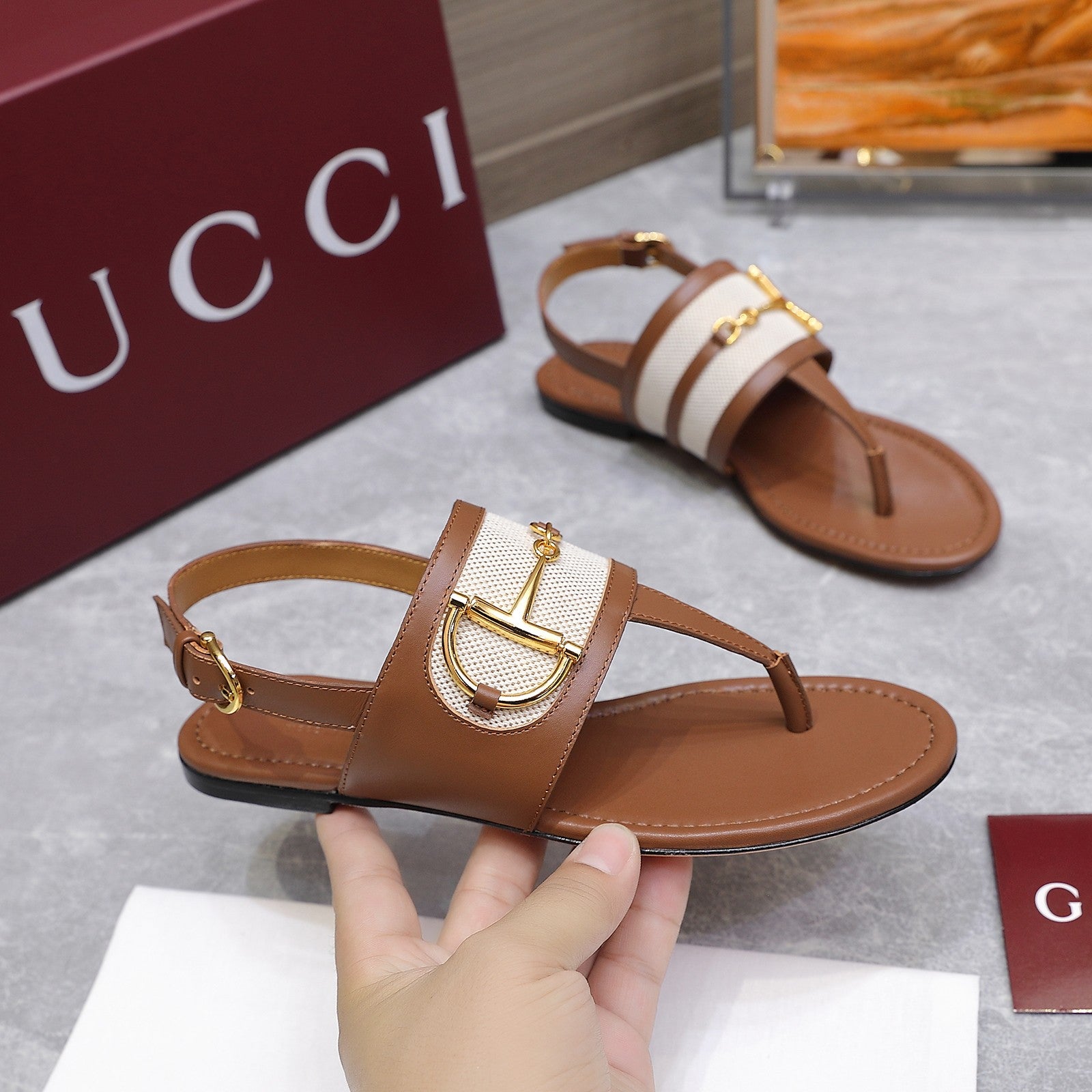 Light Brown Thong Sandal