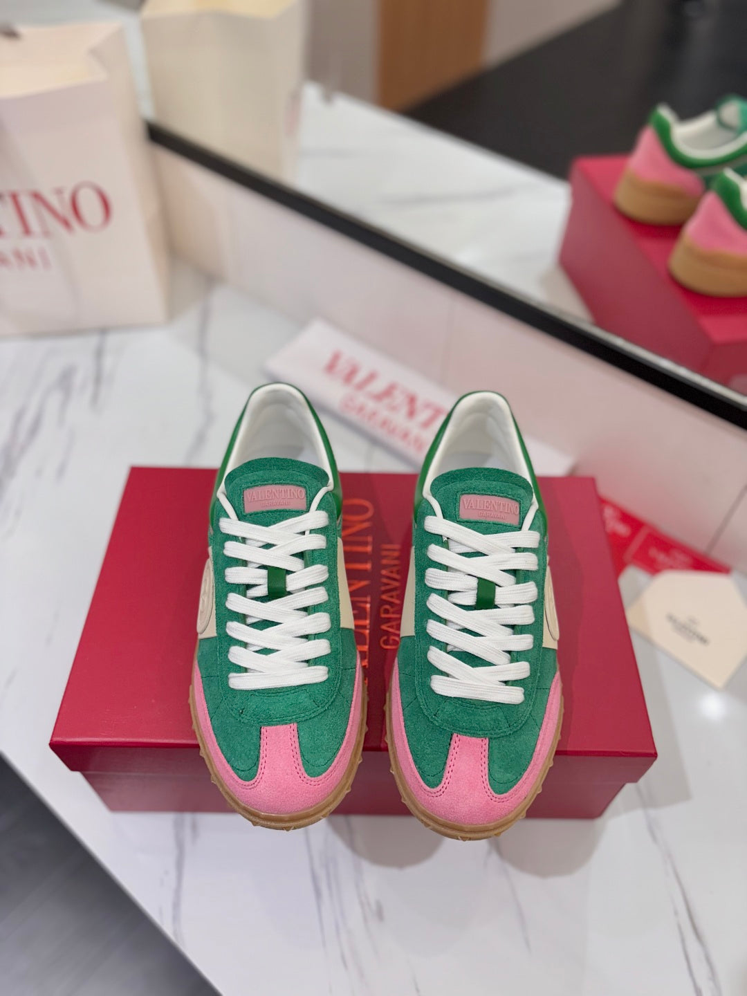 Men's Sweet Pink/Green/Glace Upvillage Crosta Sneaker