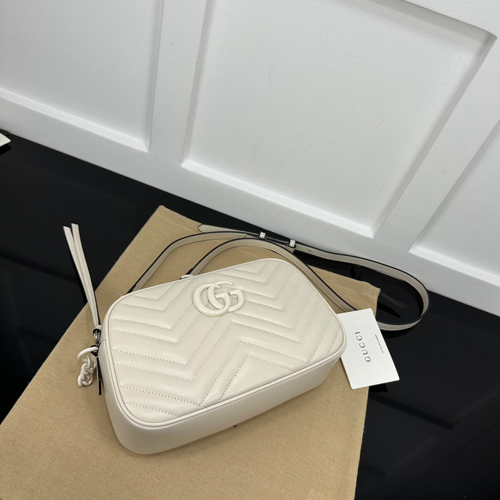 White GM Small Shoulder Bag