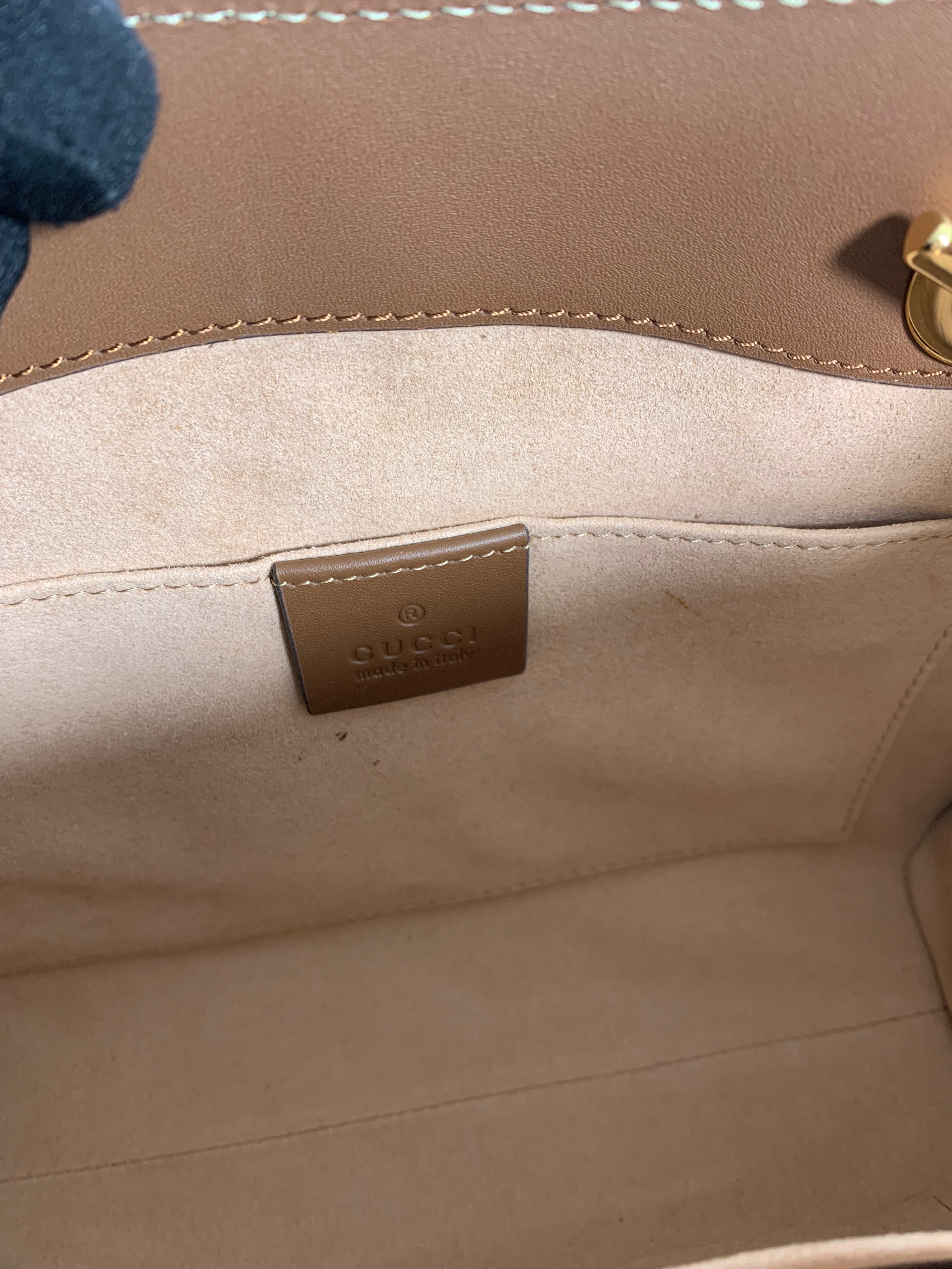 Beige/Brown GP Small Shoulder Bag