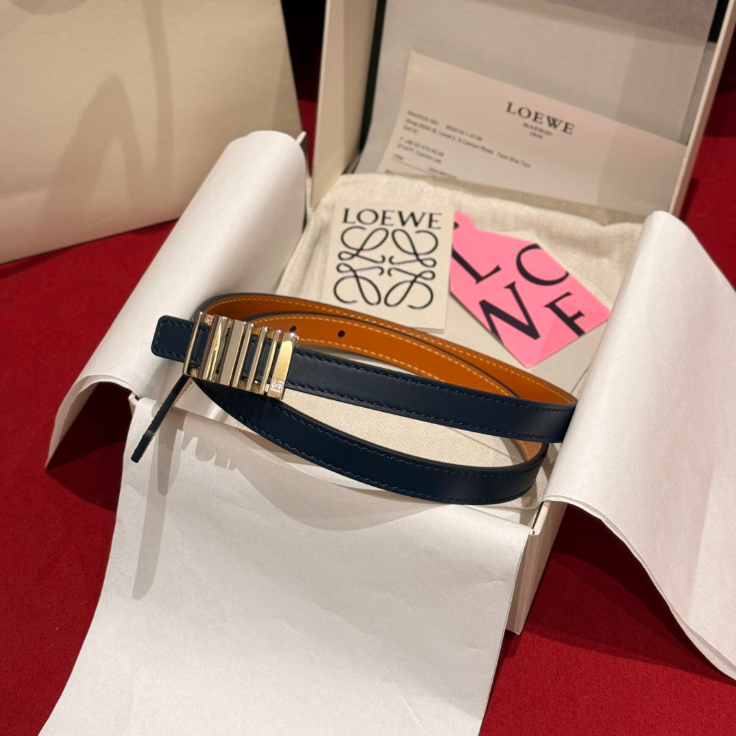 Abbys Blue/Palladio Graphic Belt