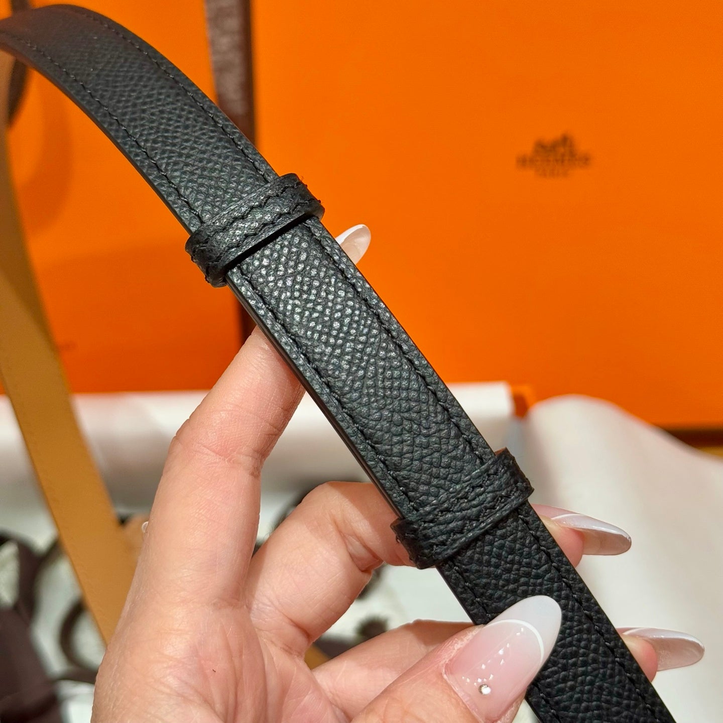 Noir Kelly 18 Belt With Palladium Plated