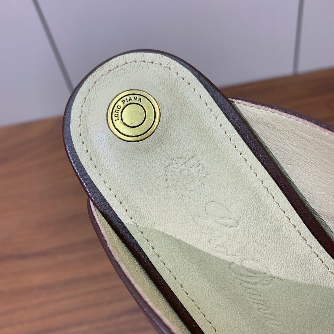 Powder Brown Alba Flat Mule