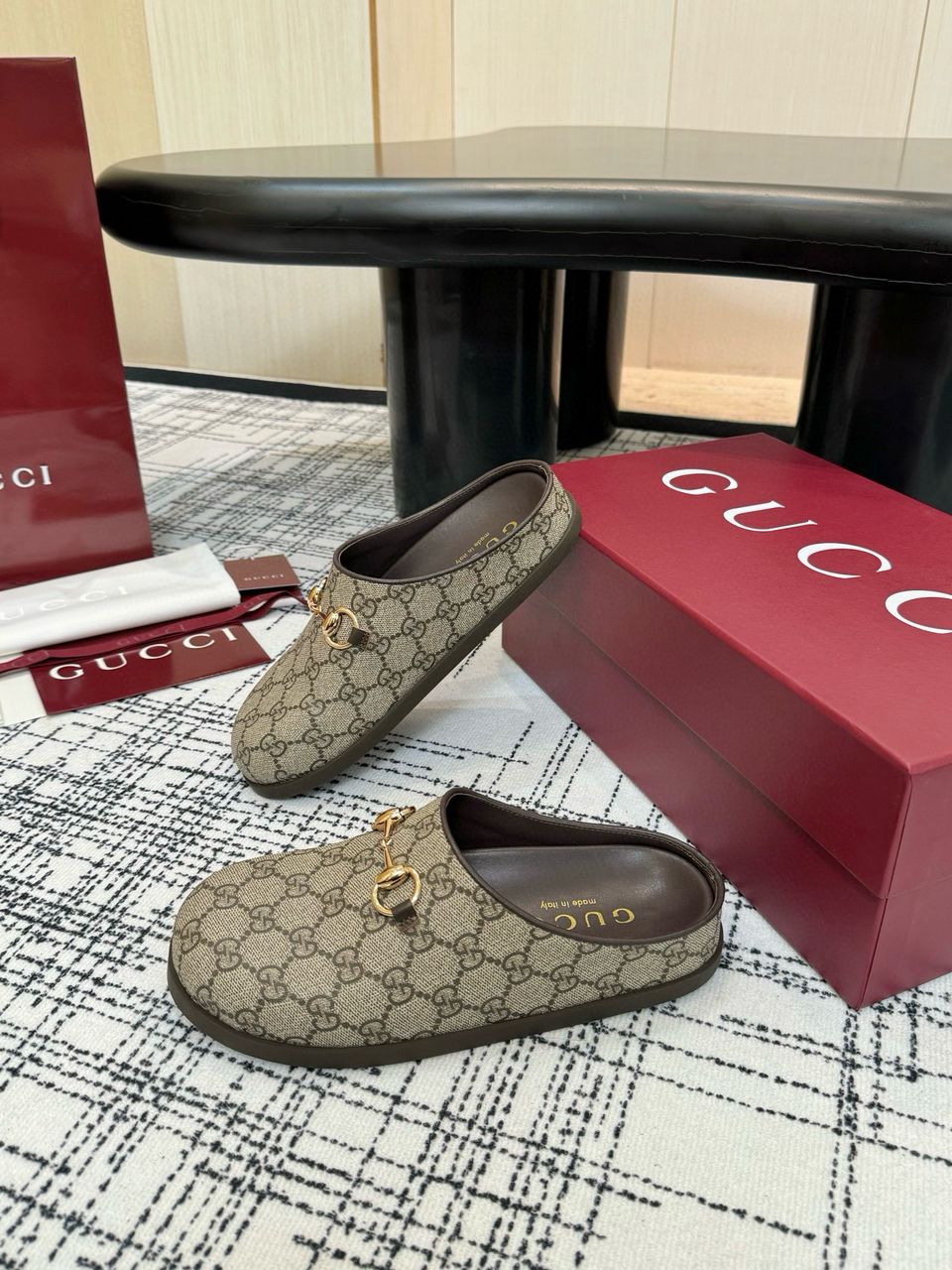 Camel & Dark Brown Mule With Horsebit