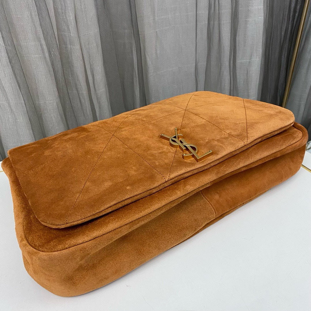 Brown Caramel Large Jamie In Suede