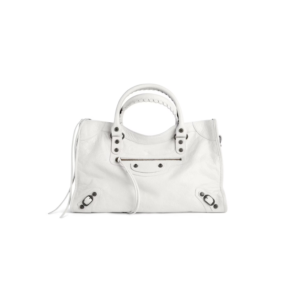 Optic White Le City Medium Bag