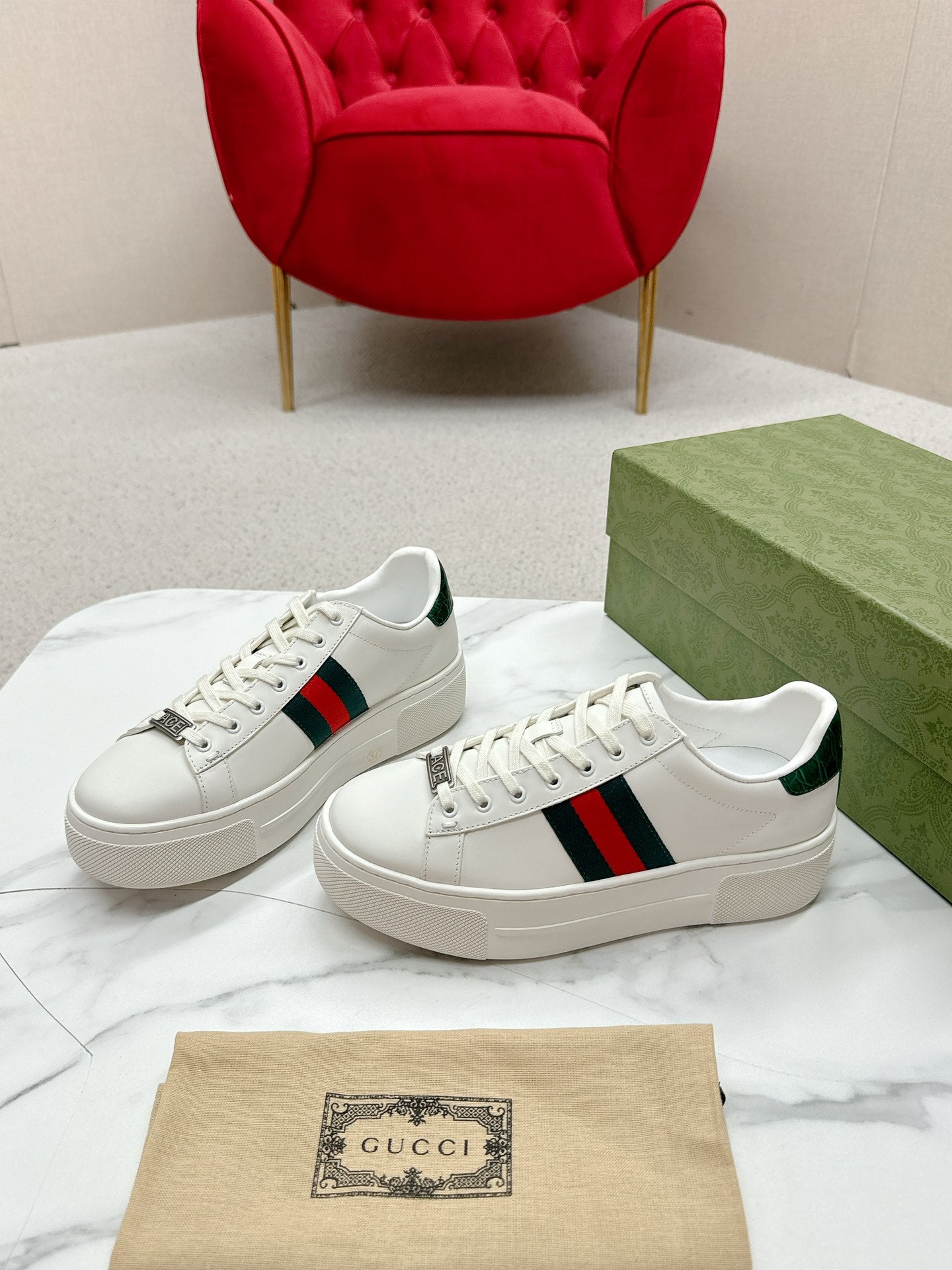 Men's White Ace Sneaker