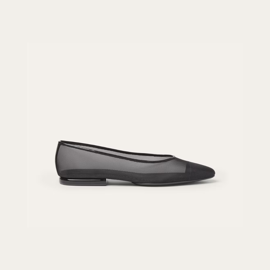 Black Primula Ballet Flat