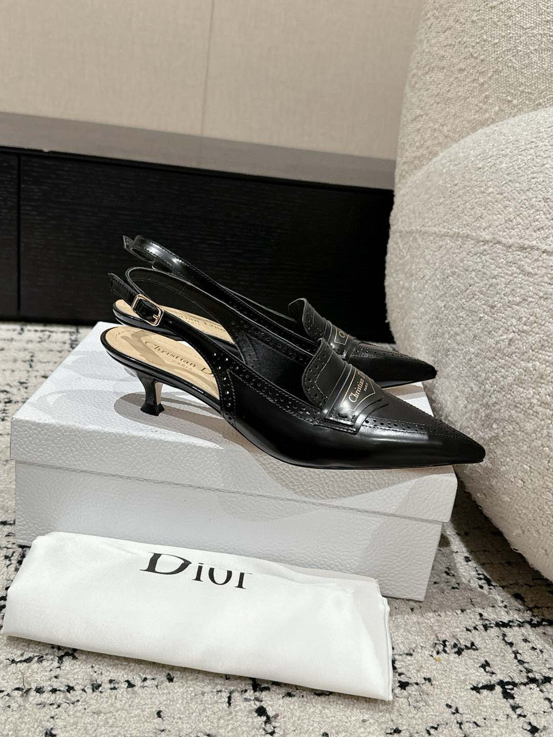 Black Boy Slingback Pump