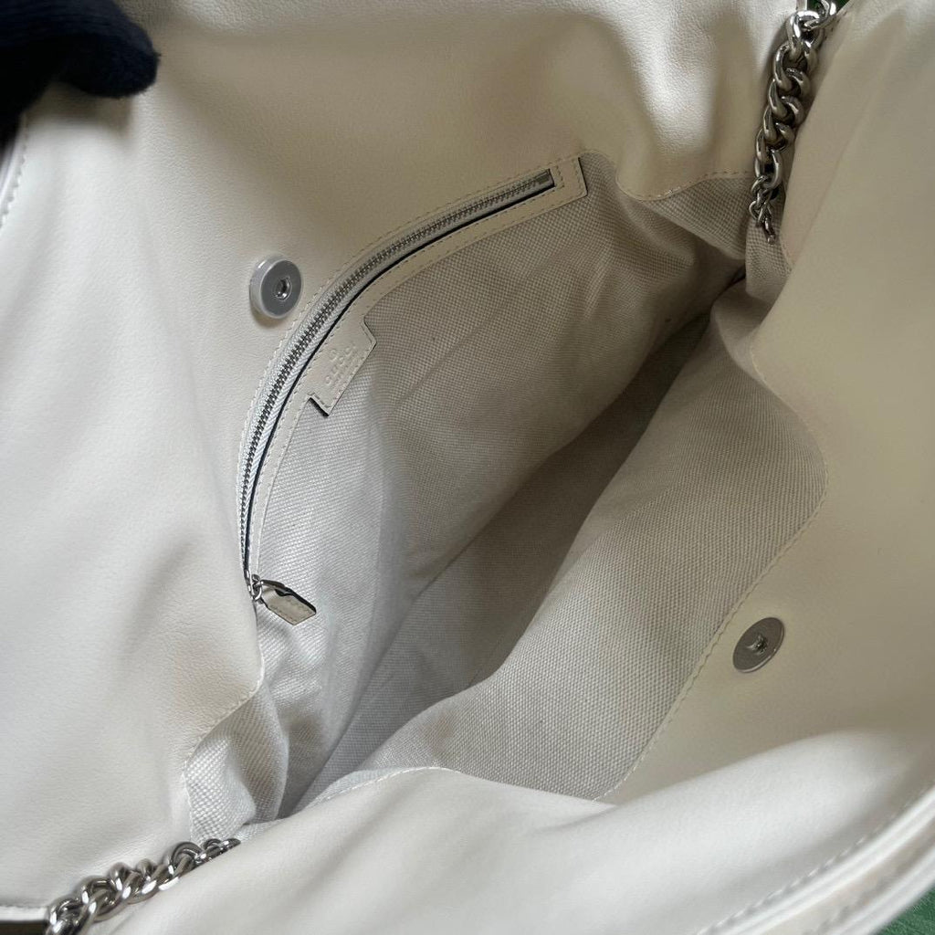 White GB Small Tote Bag