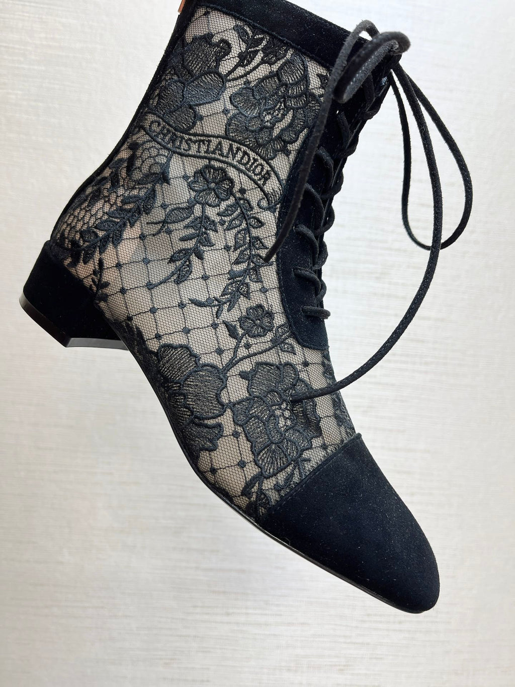 Black Mesh & Suede ND Ankle Boot