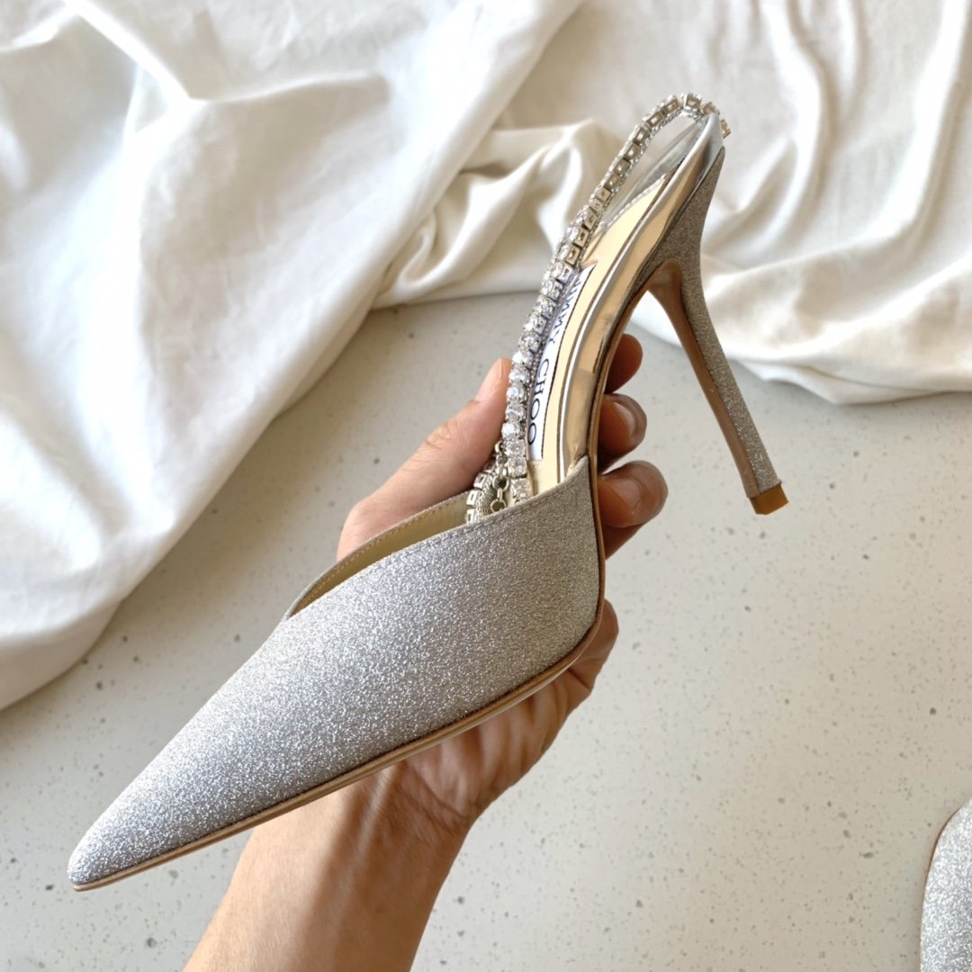 Platinum Ice Dusty Glitter JS Pumps