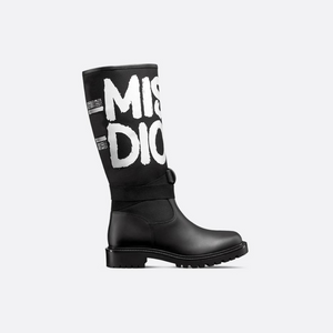 Black Technical Canvas DM Boot