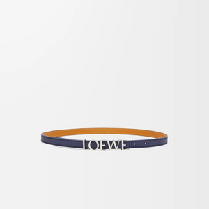 Abbys Blue/Palladio Belt In Smooth Leather