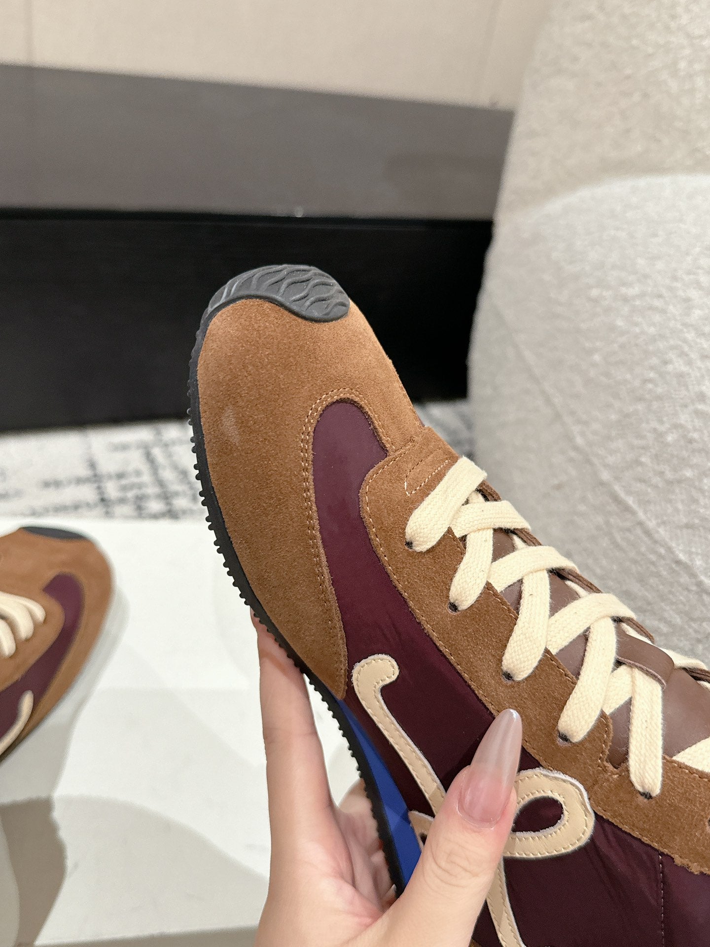 Brown/Blue Ballet Runner High-Top