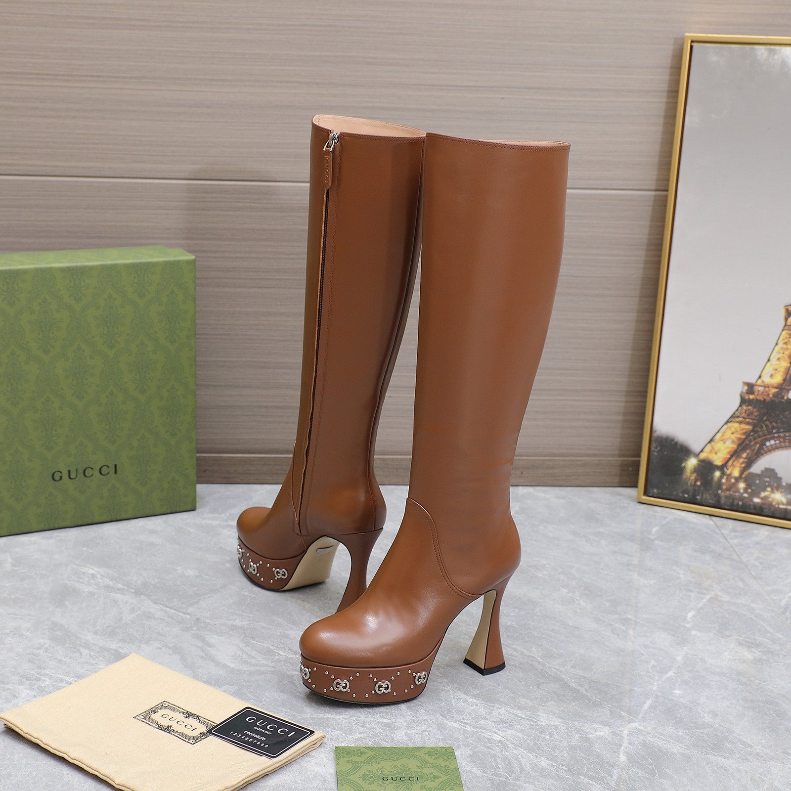 Brown GW Platform Boot