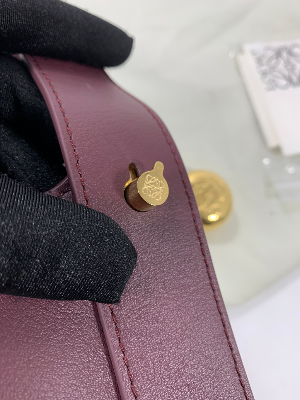 Dark Burgundy Mini Pebble Bucket