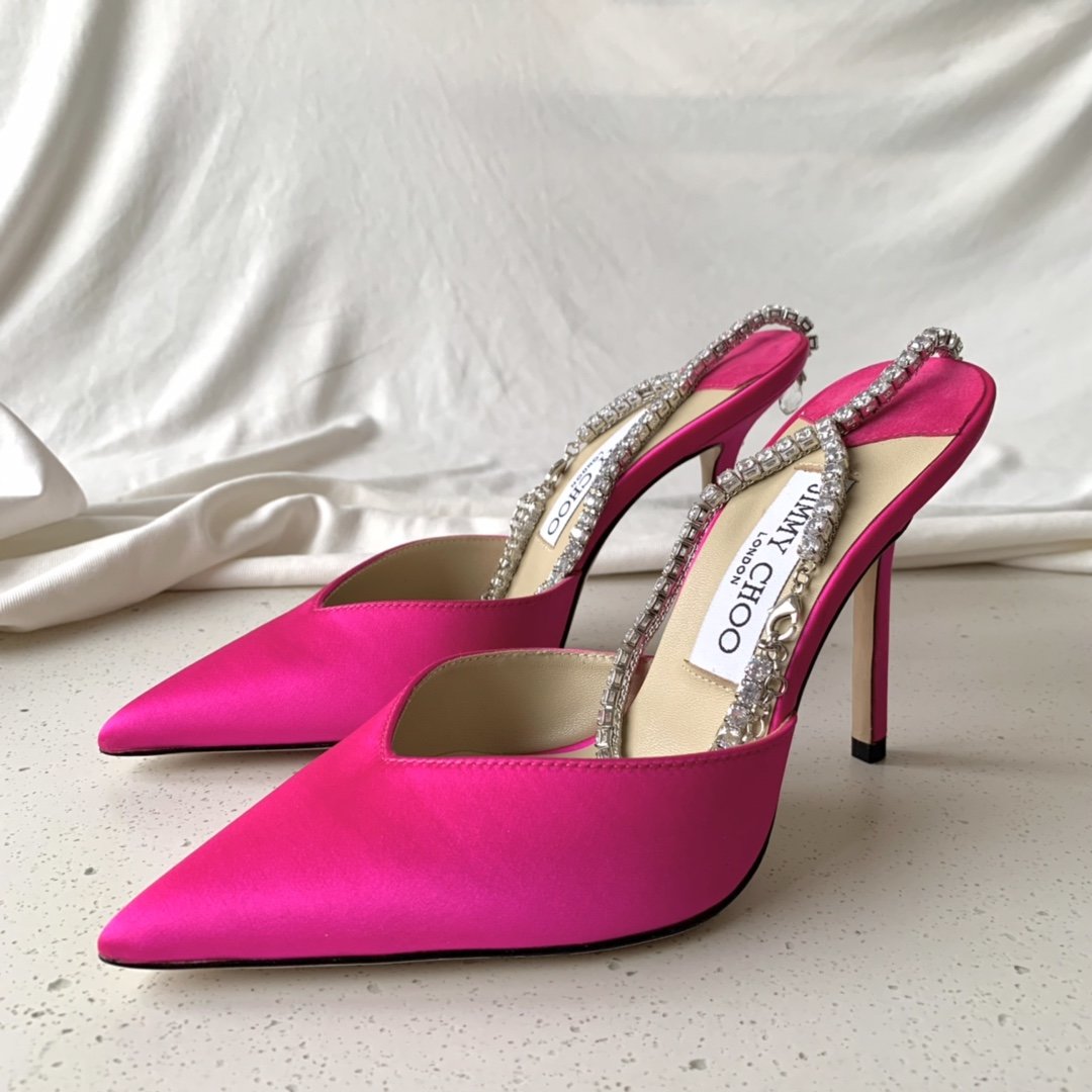 Fuchsia Satin JS Pumps
