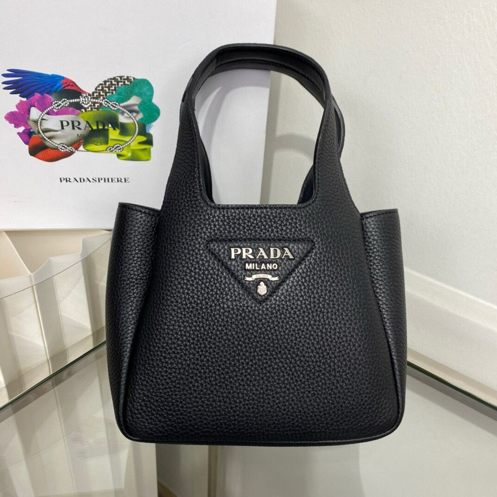 Black Leather Mini Handbag